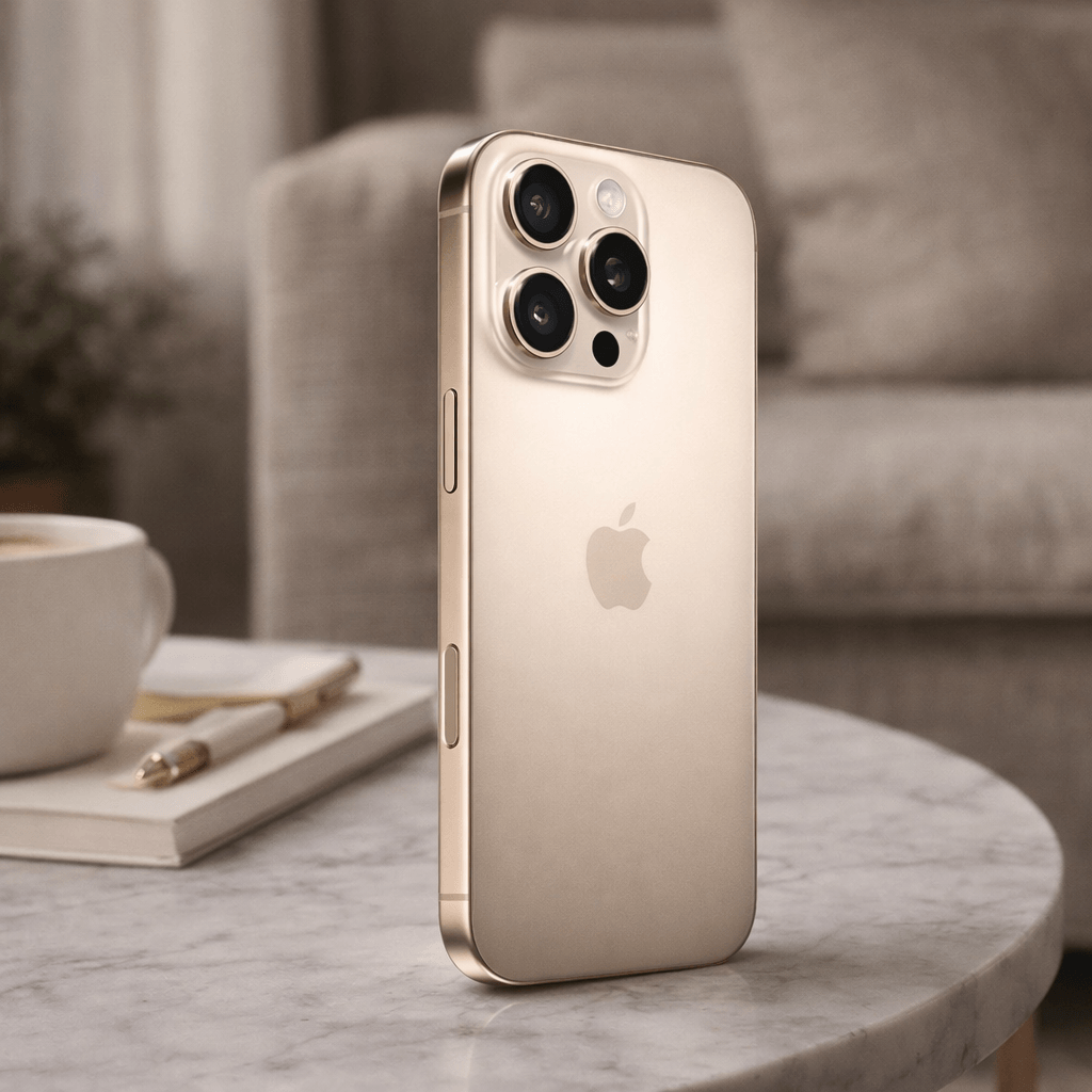 أبل جوال آيفون 16 برو ماكس سعة 256 جيجابايت – تيتانيوم صحراوي