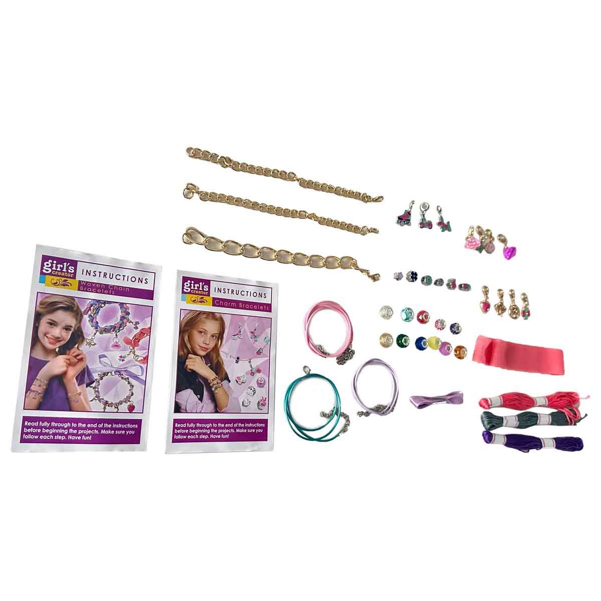 مي بو كاي مجموعة أساور لامعة 2 في 1، للبنات، من عمر 5 إلى 7 سنوات