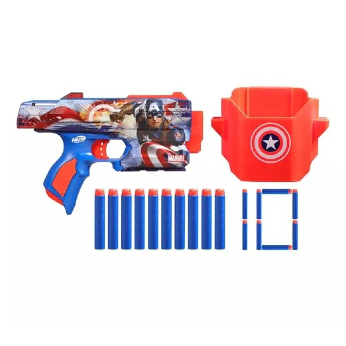 هاسبرو نيرف إنك كابتن أمريكا بلاستر لعبة للجنسين، 8-10 سنوات