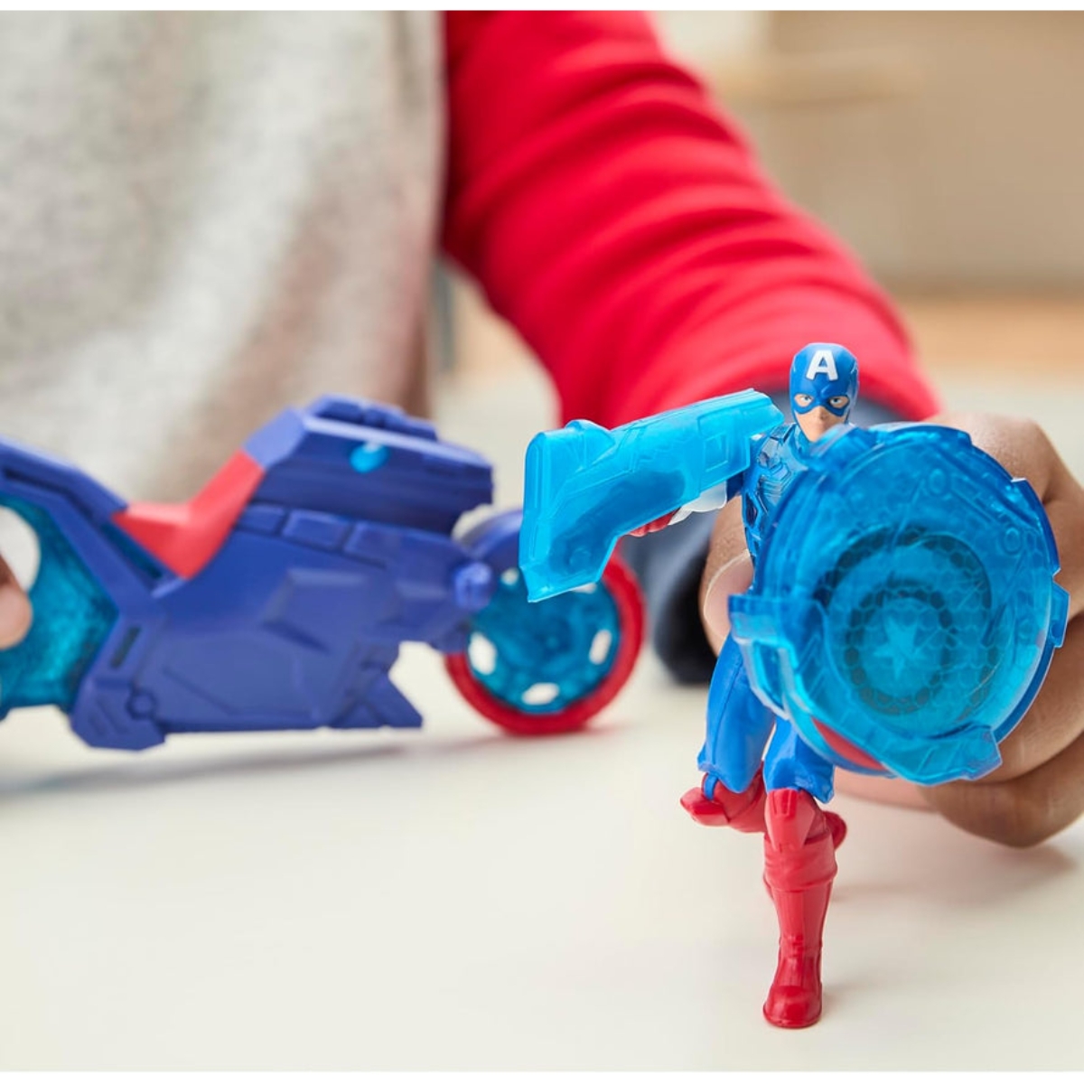 هاسبرو أفن مجموعة مجسم درع شوت دراجة نارية 4 إنش للجنسين، 5-7 سنوات