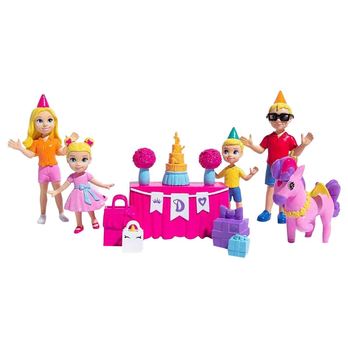 لوڤ ديانا مجموعة تماثيل حفلة عيد ميلاد الأميرة بحجم 2.5 إنش للبنات، 3-4 سنوات