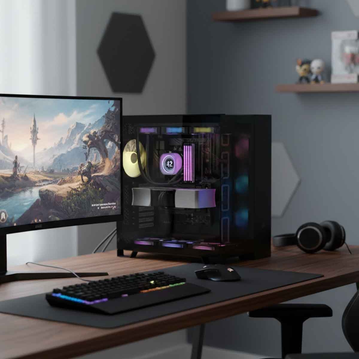 كورسير صندوق كمبيوتر ألعاب إيه تي إكس مزدوج الغرف 6500 إكس آر جي بي