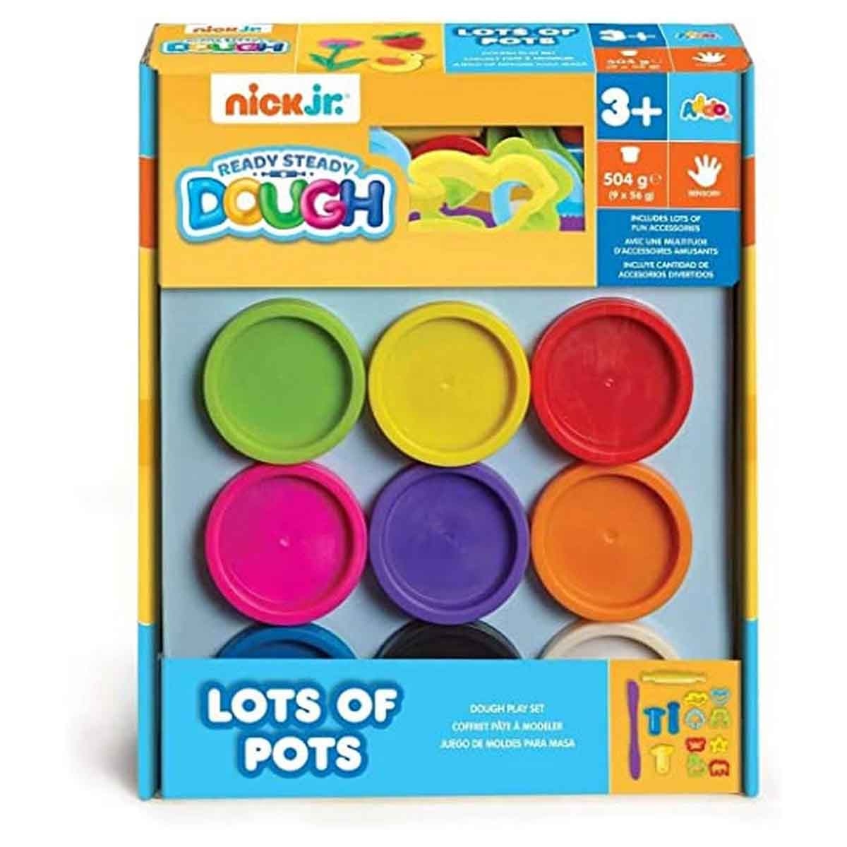 آدو نيك جونيور مجموعة عجين لوتس أوف بوتس 504غ للجنسين، عمر 3-4 سنوات