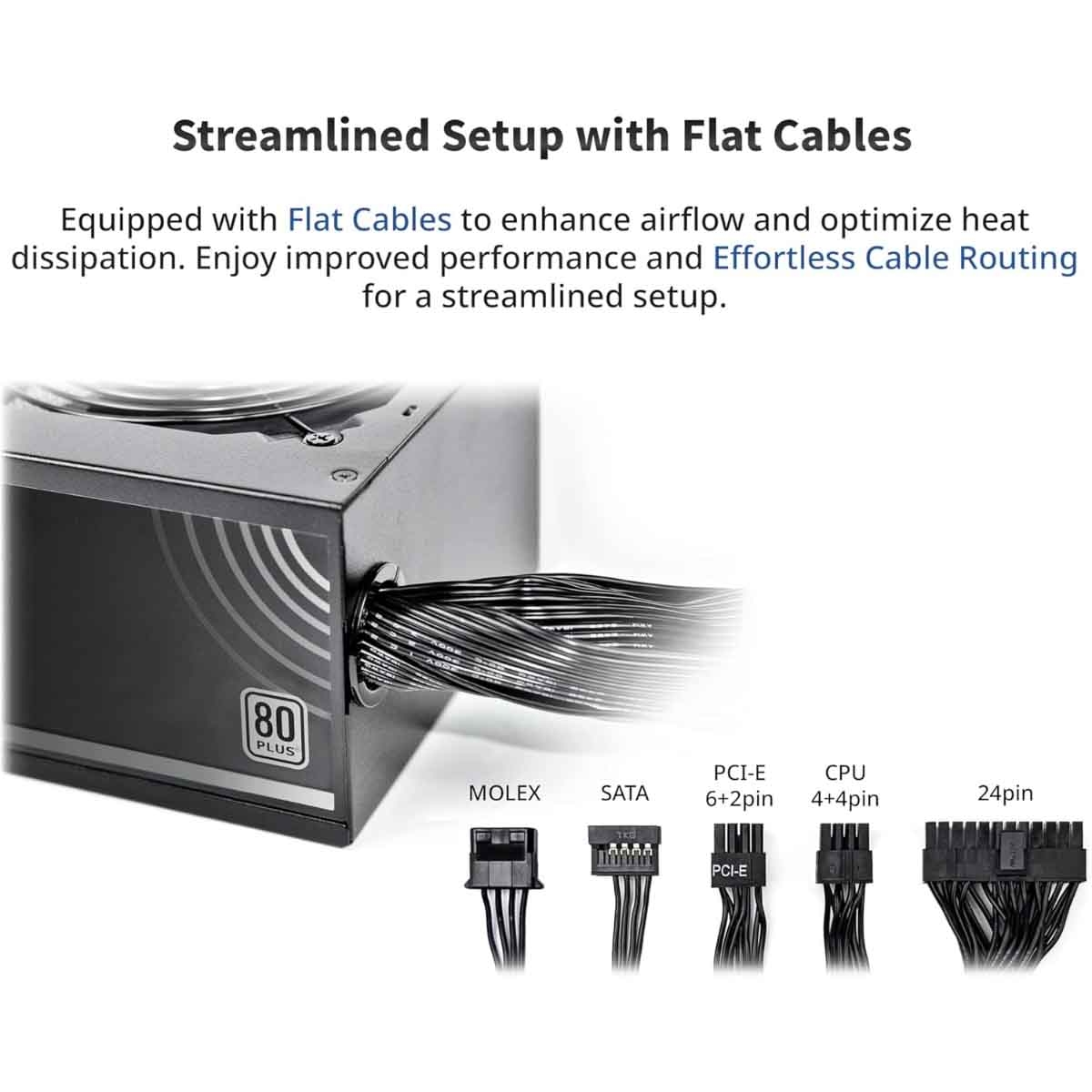 مونتيك مزود طاقة APX550W بمعيار ATX