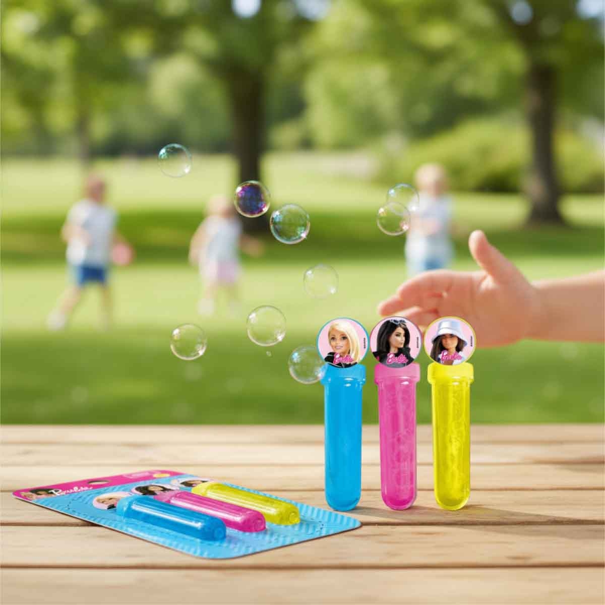 باربي مجموعة عصا فقاعات 3 قطع للبنات، 3-4 سنوات
