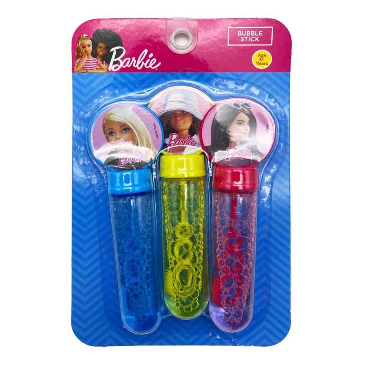 باربي مجموعة عصا فقاعات 3 قطع للبنات، 3-4 سنوات