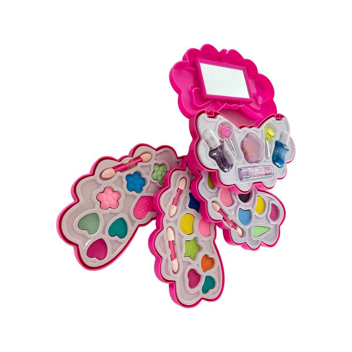 بيوتي أنجل طقم مكياج بشكل عقدة، للبنات، من عمر 5 إلى 7 سنوات