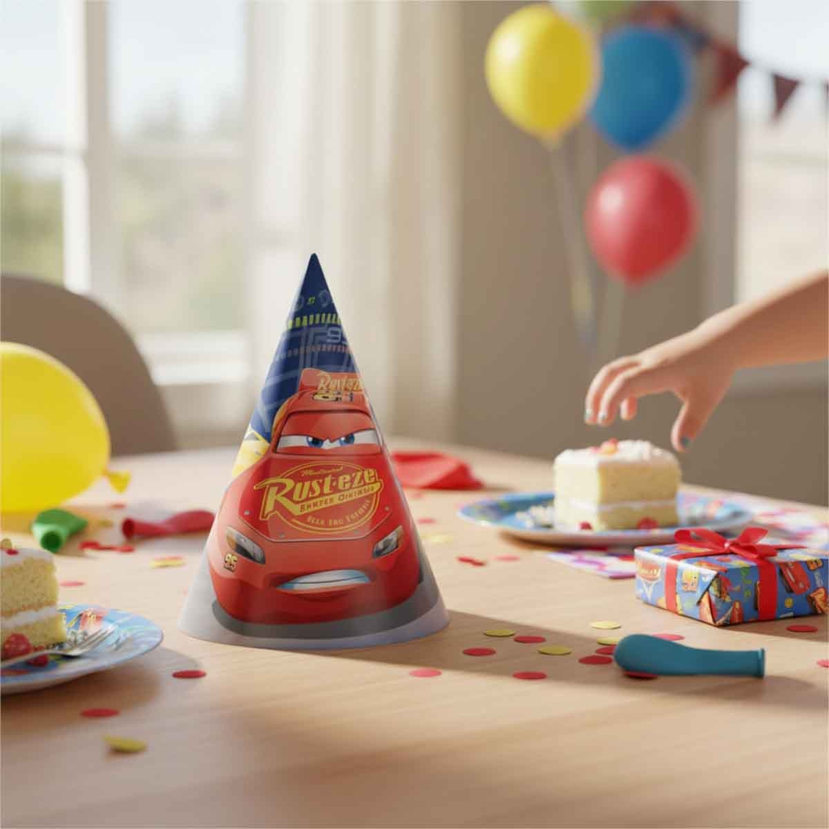 ديزني آند بيكسار كارز 3 مجموعة قبعات مخروطية ورقية