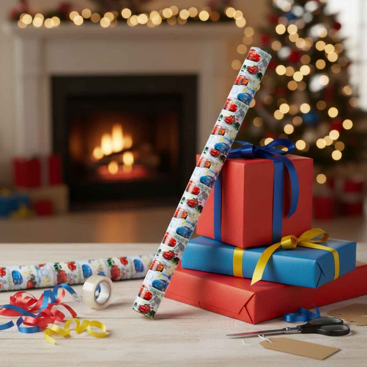 ديزني أند بيكسار كارز ورق تغليف هدايا