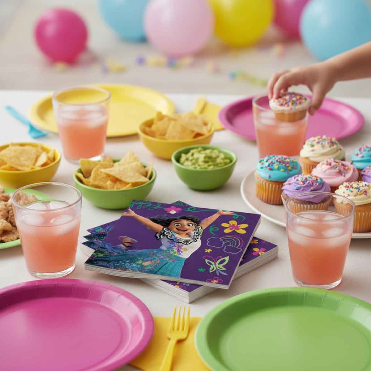 ديزني إنكانتو مجموعة مناديل مشروبات منخفضة العدد