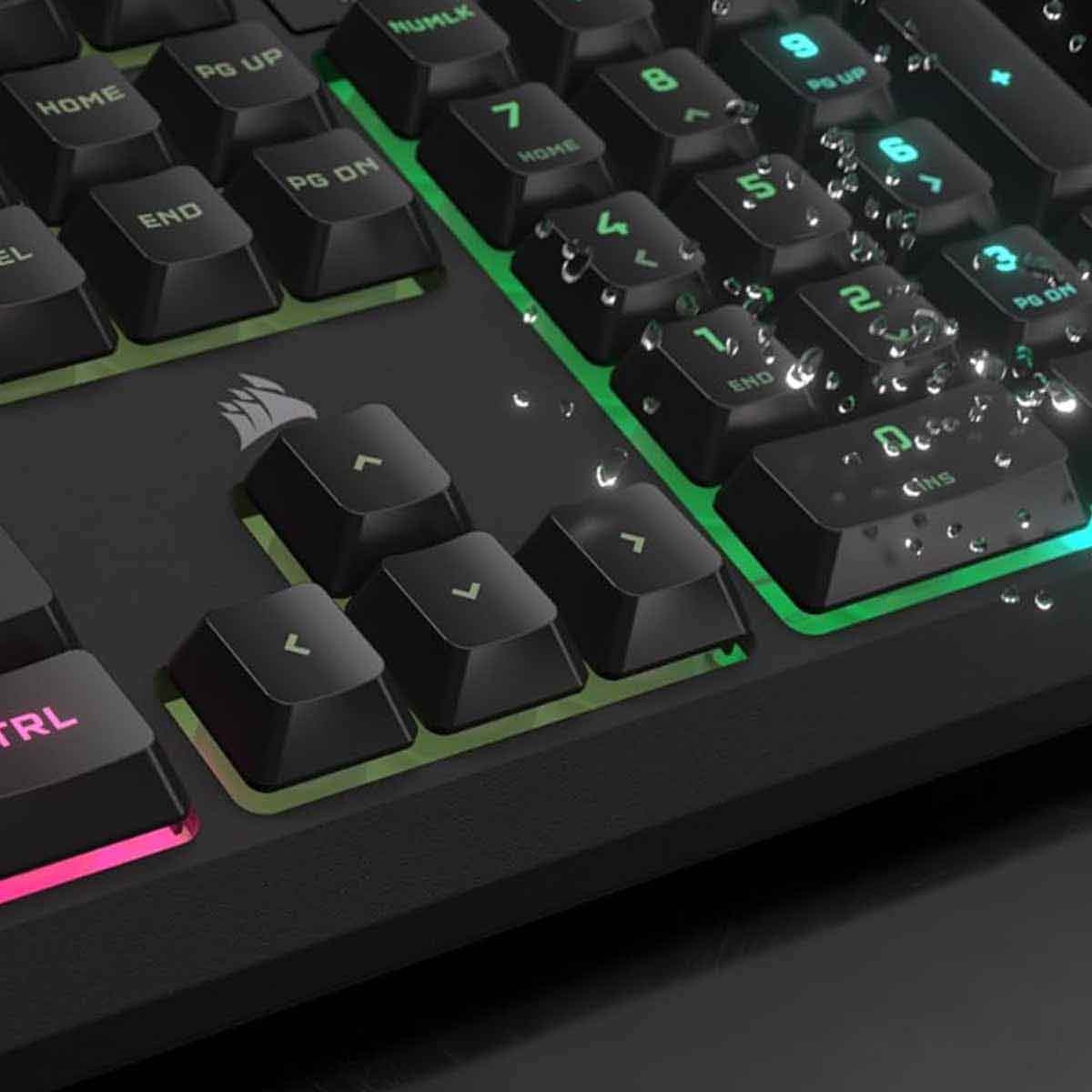 كورسير K55 Core RGB لوحة مفاتيح ألعاب سلكية