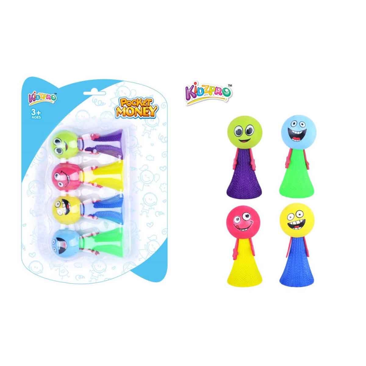 كيدز برو لعبة قزم يقفز 4 قطع للأولاد، 3-4 سنوات