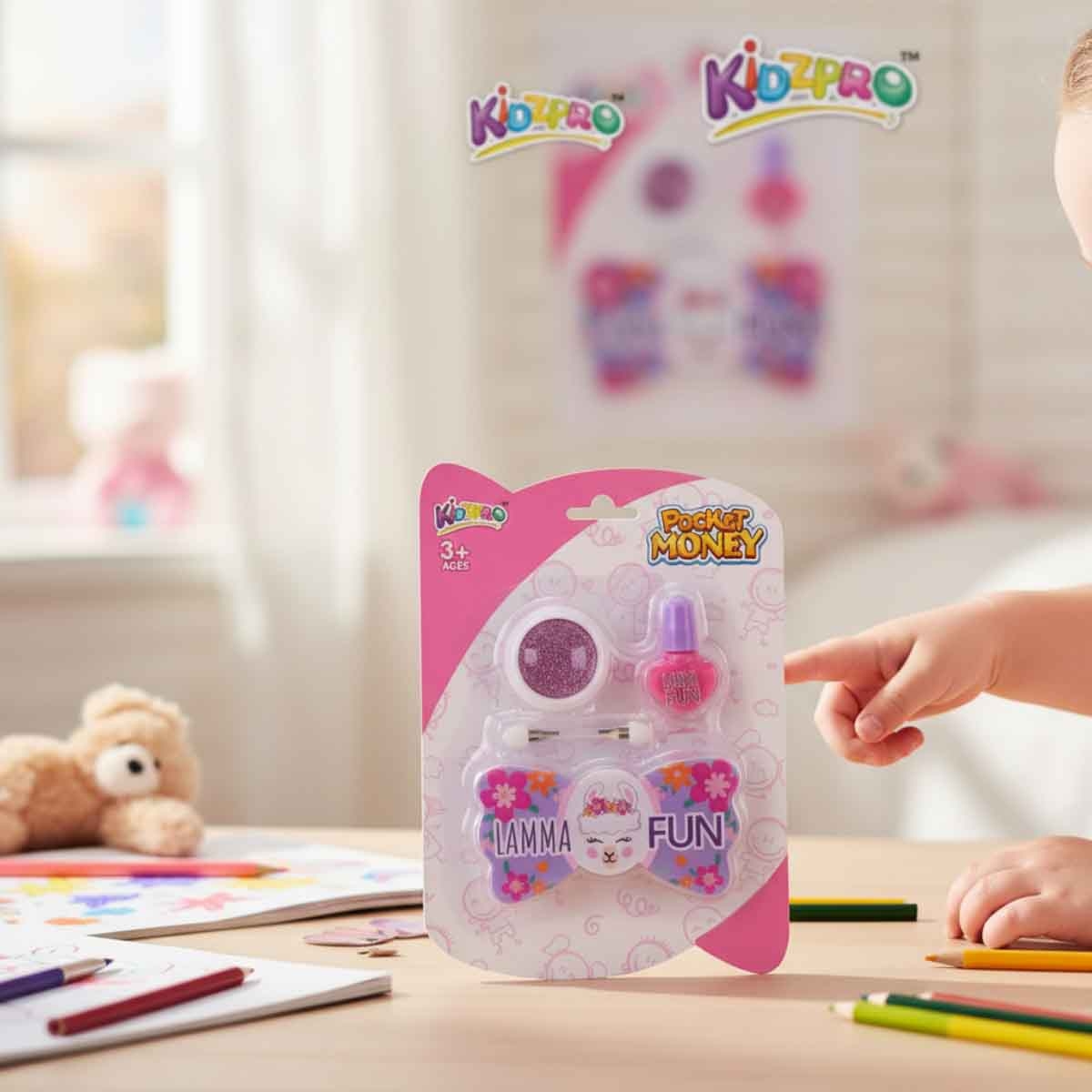 كيدزبرو مجموعة طلاء أظافر للبنات، 3-4 سنوات