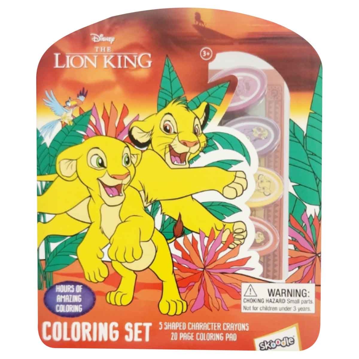 ديزني ذا لايون كينغ مجموعة تلوين للأطفال بعمر 3-4 سنوات