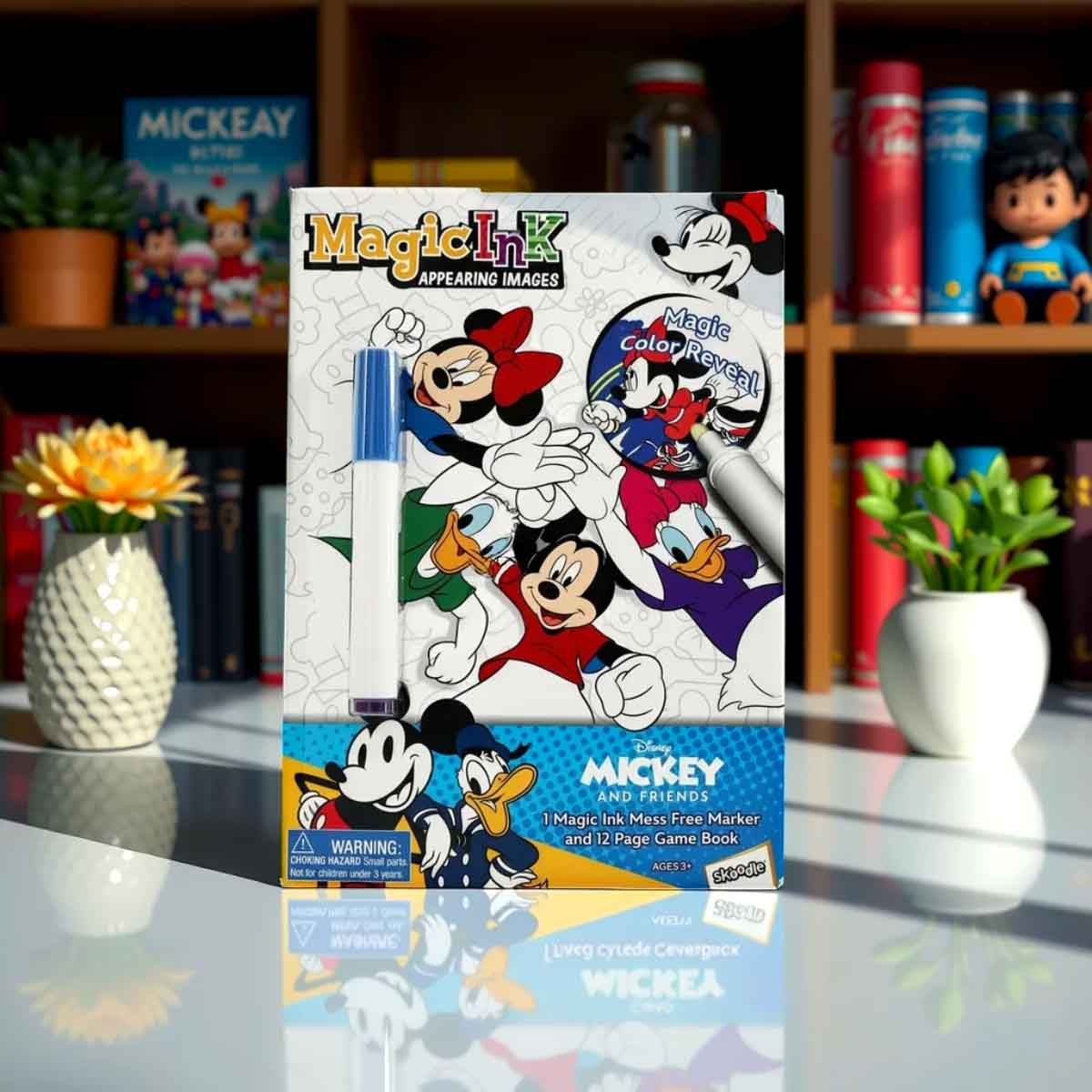 ميكي وأصدقاؤه كتاب الحبر السحري للجنسين، عمر 3-4 سنوات