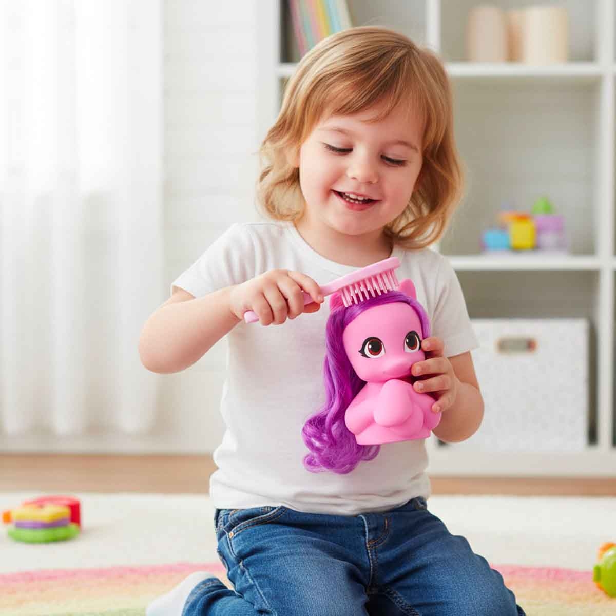 ماي ليتل بوني دمية تصفيف شعر بيب، للجنسين، من عمر 3 إلى 4 سنوات