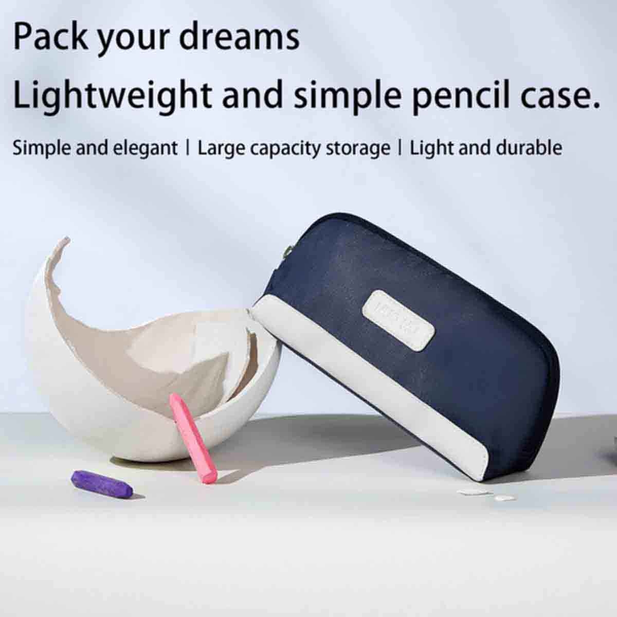 نوهو حقيبة أقلام باللون الأزرق