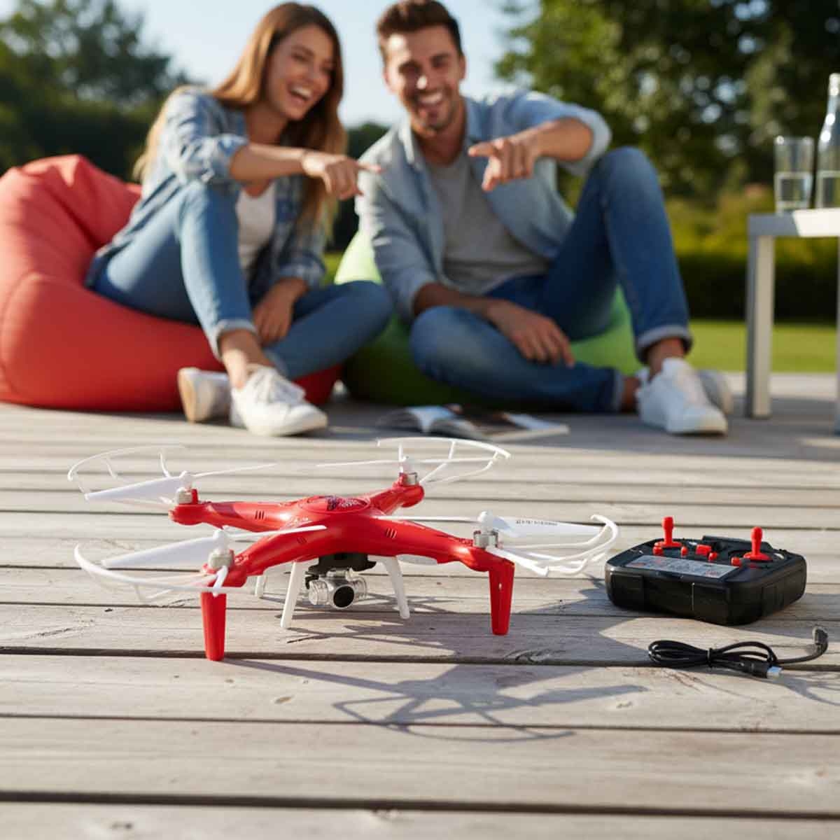 مينغ وي دا طائرة درون طراز D6 بتحكم عن بعد للجنسين، 13 سنة فأكثر