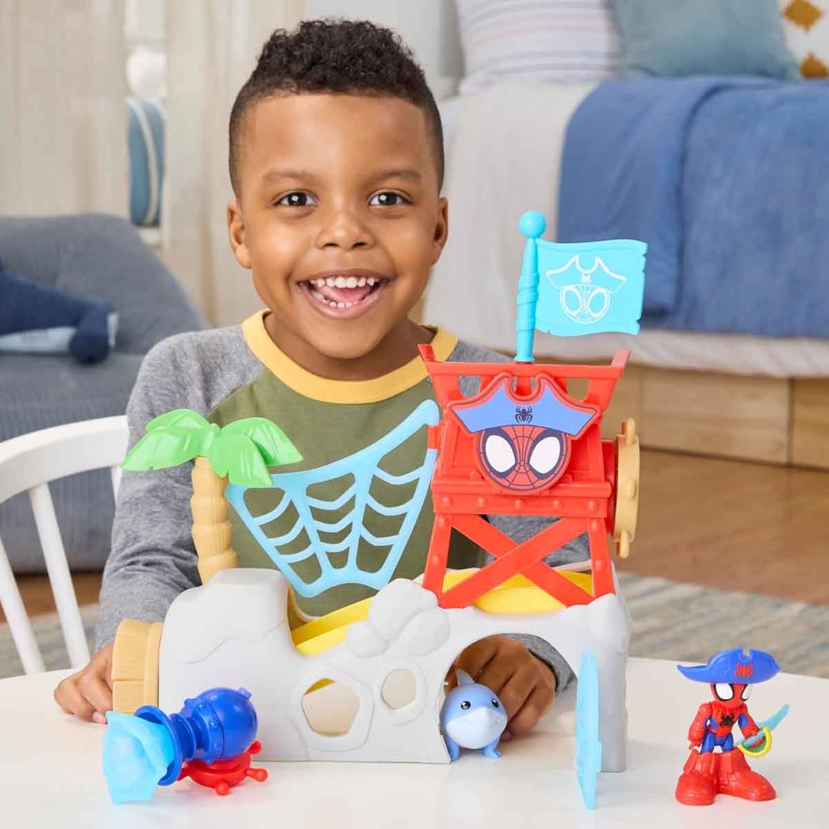 سبايدي وأصدقاؤه المدهشون مجموعة لعب جزيرة سبايدي ووتر-ويبز للجنسين من عمر 3-4 سنوات