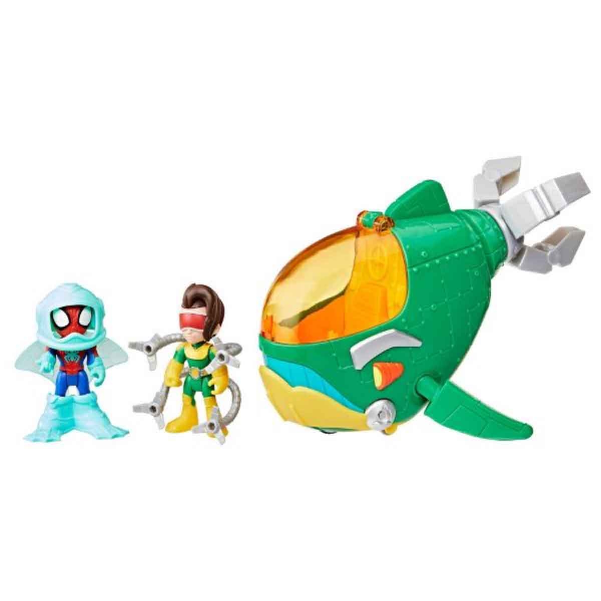 سبايدي وأصدقاؤه المدهشون مجموعة لعب مركبة الحوت دوك أوك للجنسين من عمر 3-4 سنوات