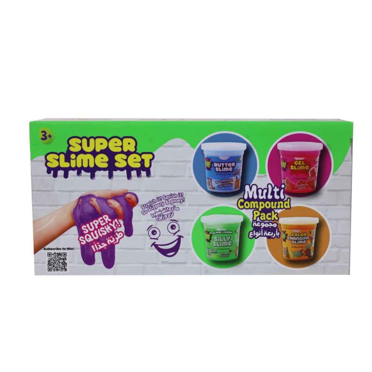 سلايم تايم طقم سلايم سوبر 4 قطع للجنسين، 3-4 سنوات
