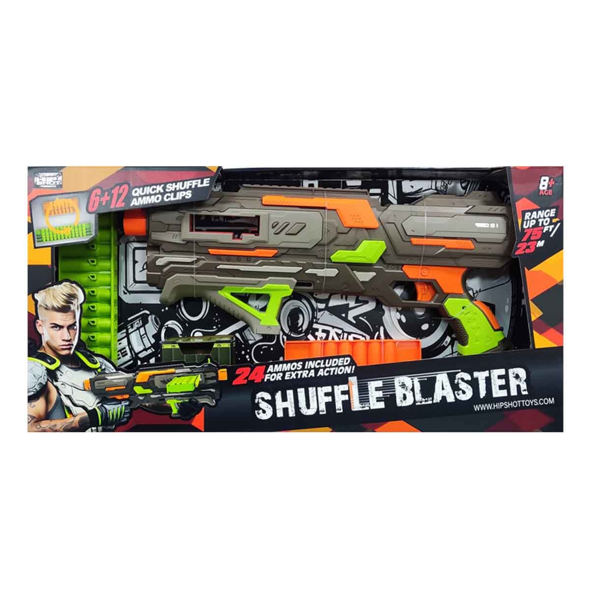 هيب شوت لعبة قاذف إسفنجي موديل FJ9010 للجنسين، عمر 8-10 سنوات