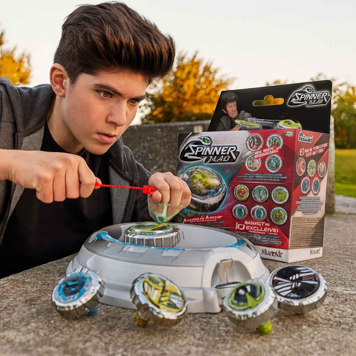 سبنر ماد مجموعة بلابل دوارة متنوعة للجنسين 5-7 سنوات