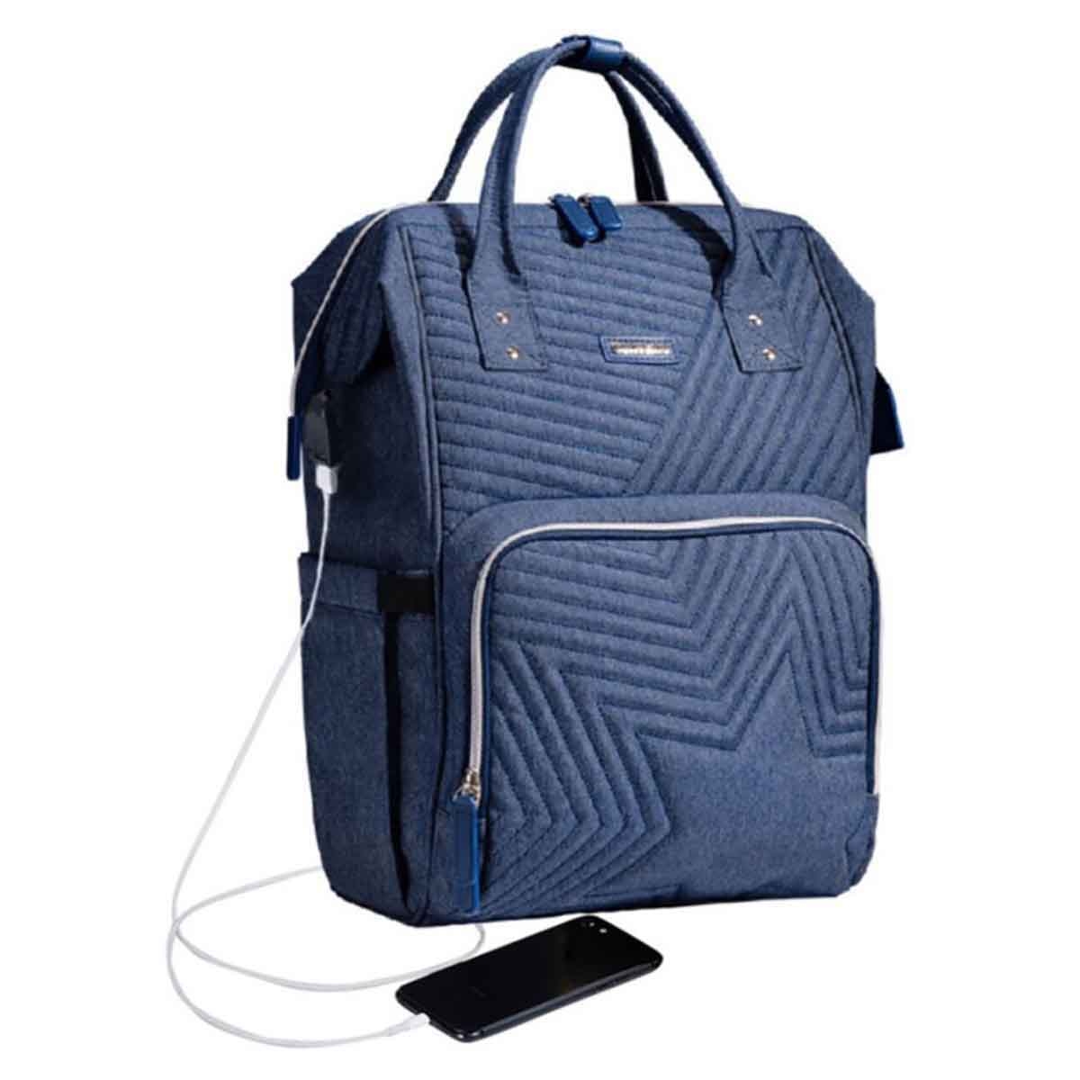 صنفينو حقيبة حفاضات نوفا باللون الأزرق