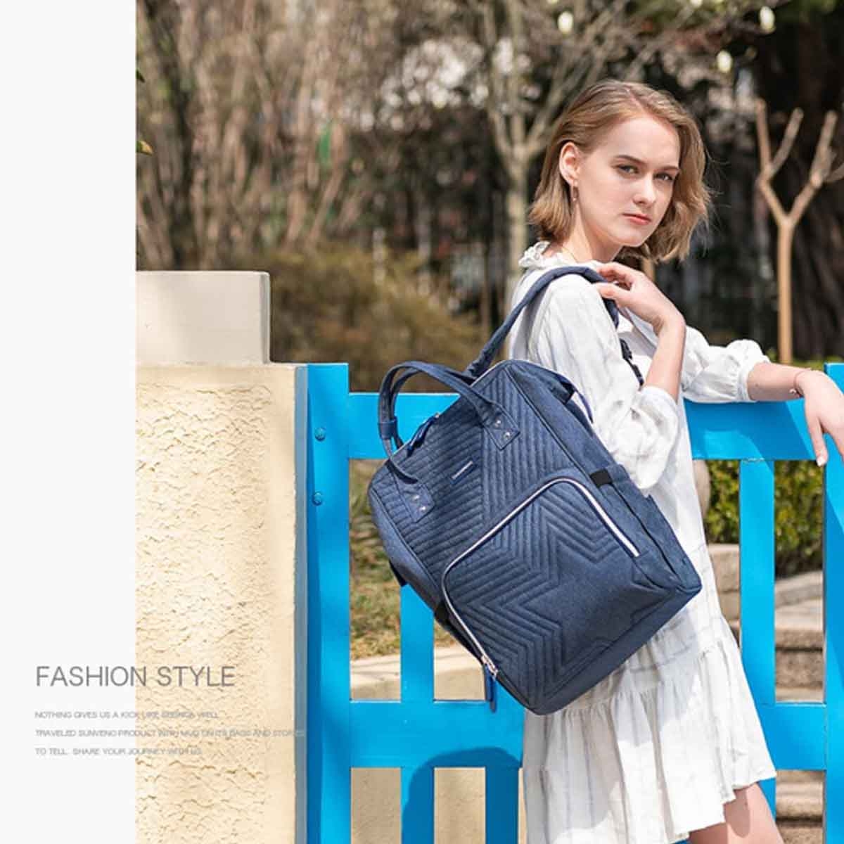 صنفينو حقيبة حفاضات نوفا باللون الأزرق