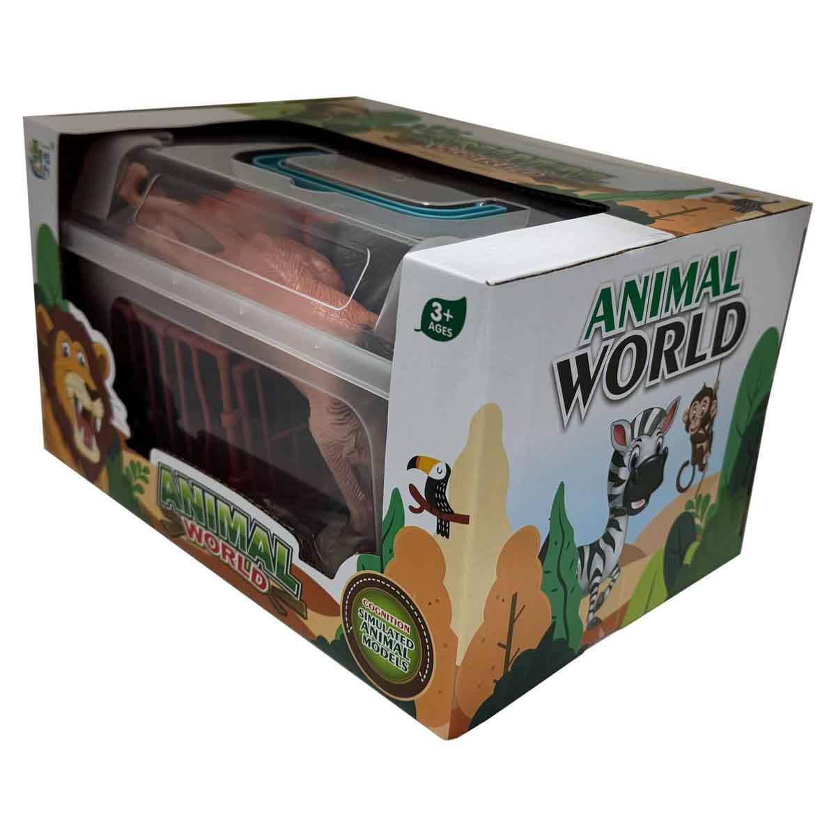 جيا زو مجموعة تماثيل الحيوانات البرية مكونة من 19 قطعة للجنسين، عمر 3-4 سنوات