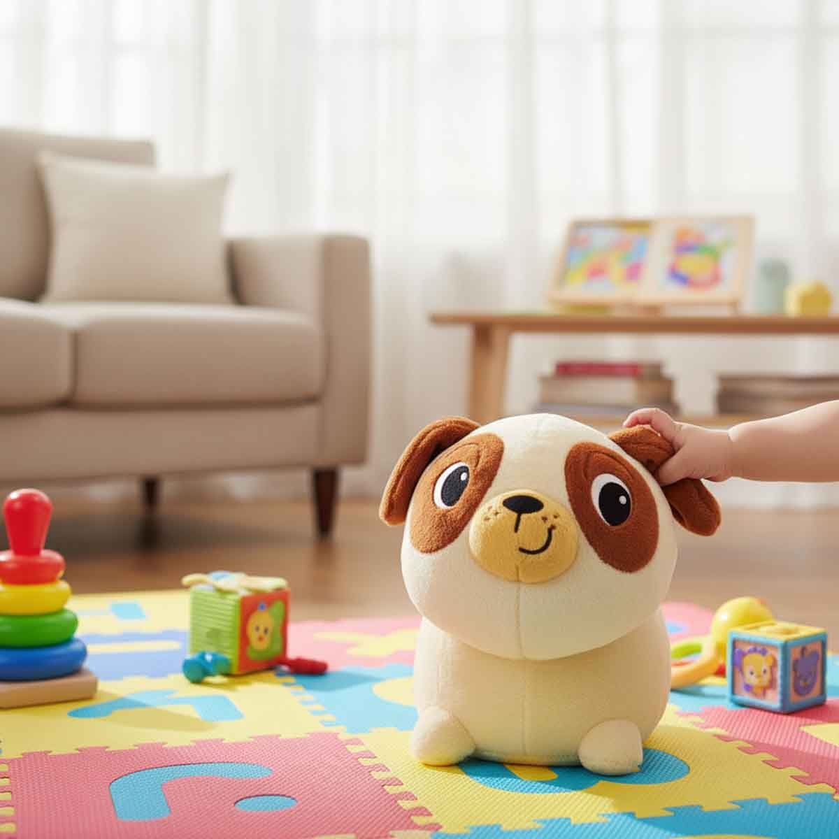 وين فن لعبة محشوة ووبلي باغ للأطفال عمر 0-2 سنوات