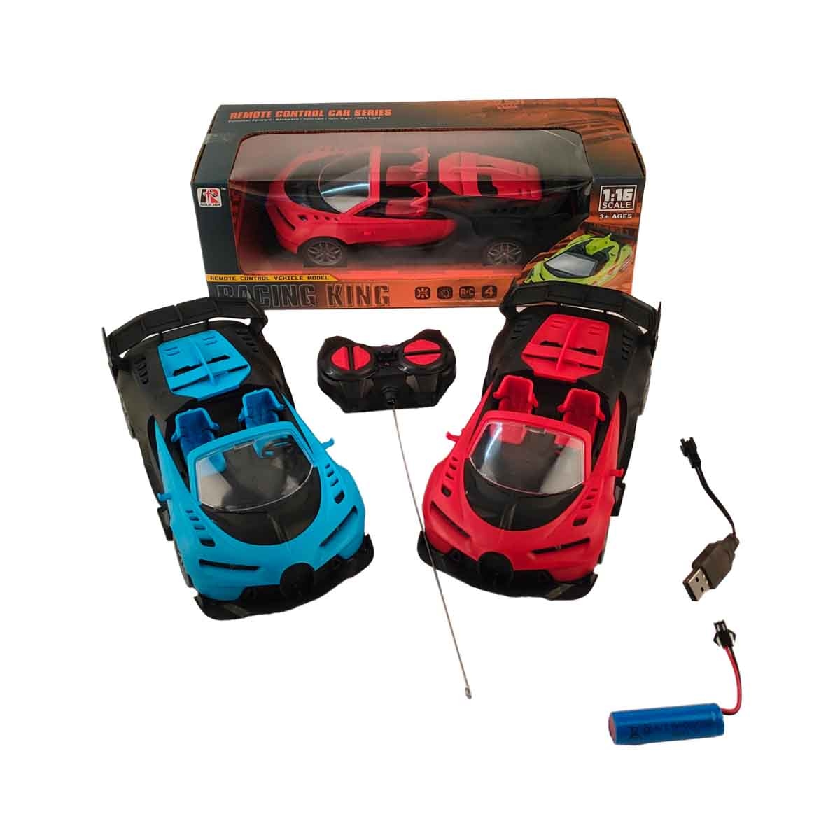 جولد جون سيارة 1:16 بالتحكم عن بعد متنوعة للأولاد، من عمر 3 إلى 4 سنوات