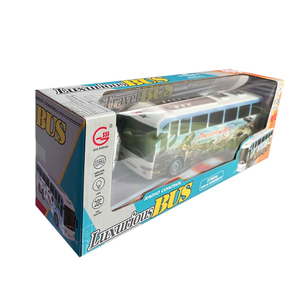 غوي شينغ حافلة ديناصور بالتحكم مقياس 1:30 للجنسين، عمر 3-4 سنوات