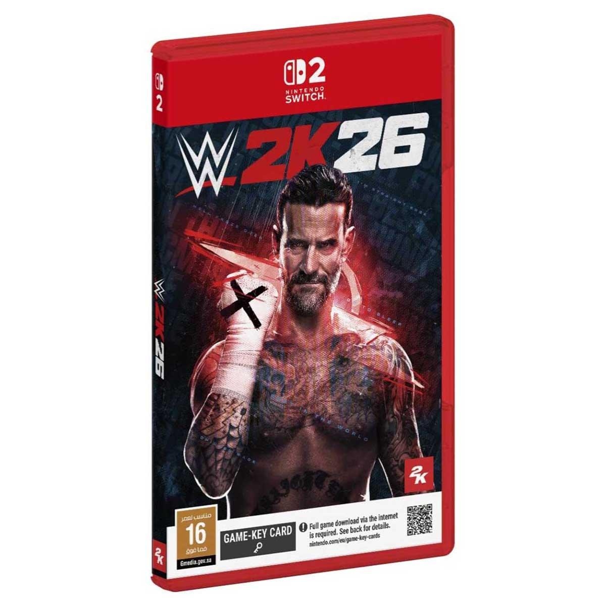 تو كيه WWE 2K26 بطاقة مفتاح لعبة فيديو (نسخة السعودية) لجهاز نينتندو سويتش 2