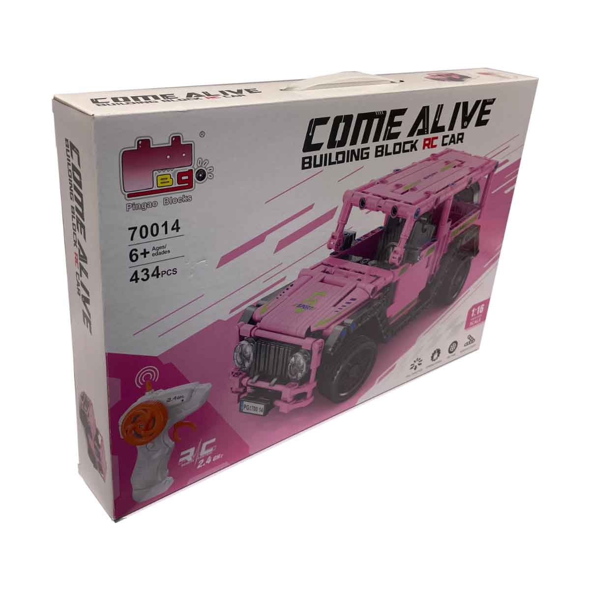 بنغاو سيارة مكعبات بناء بالتحكم 2.4G مقياس 1:16 (434 قطعة) للبنات، عمر 5-7 سنوات
