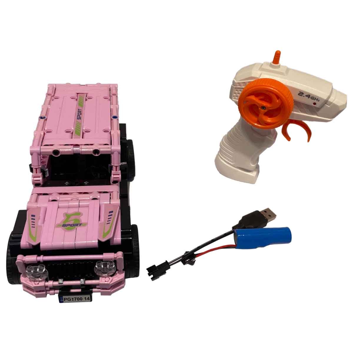 بنغاو سيارة مكعبات بناء بالتحكم 2.4G مقياس 1:16 (434 قطعة) للبنات، عمر 5-7 سنوات