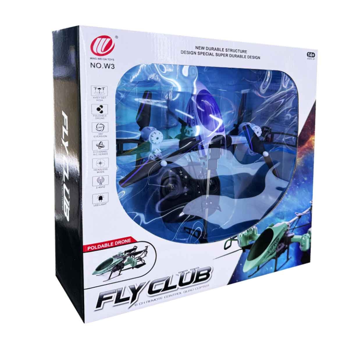 مينغ وي دا طائرة درون متنوعة من مجموعة فلاي كلوب بالتحكم 2.4G للجنسين، عمر 13 سنة فأكثر