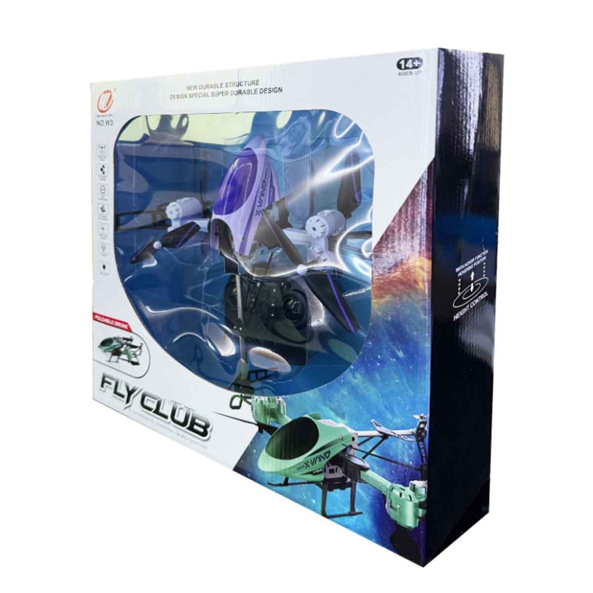 مينغ وي دا طائرة درون متنوعة من مجموعة فلاي كلوب بالتحكم 2.4G للجنسين، عمر 13 سنة فأكثر