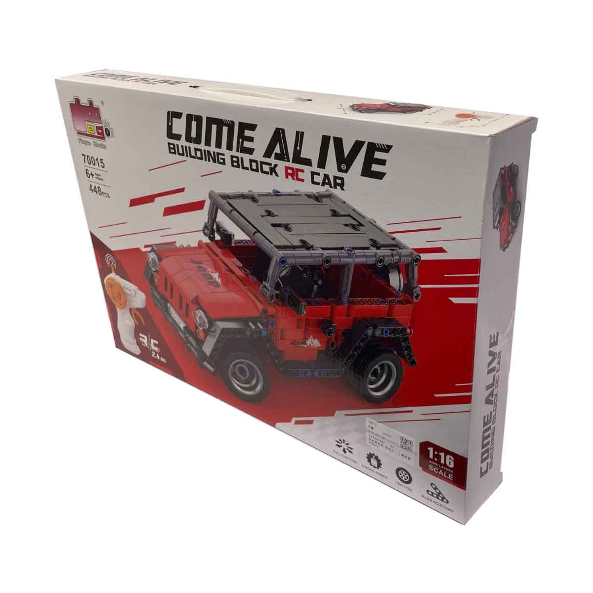 بنغاو سيارة مكعبات بناء بالتحكم 2.4G مقياس 1:16 (448 قطعة) للجنسين، عمر 5-7 سنوات
