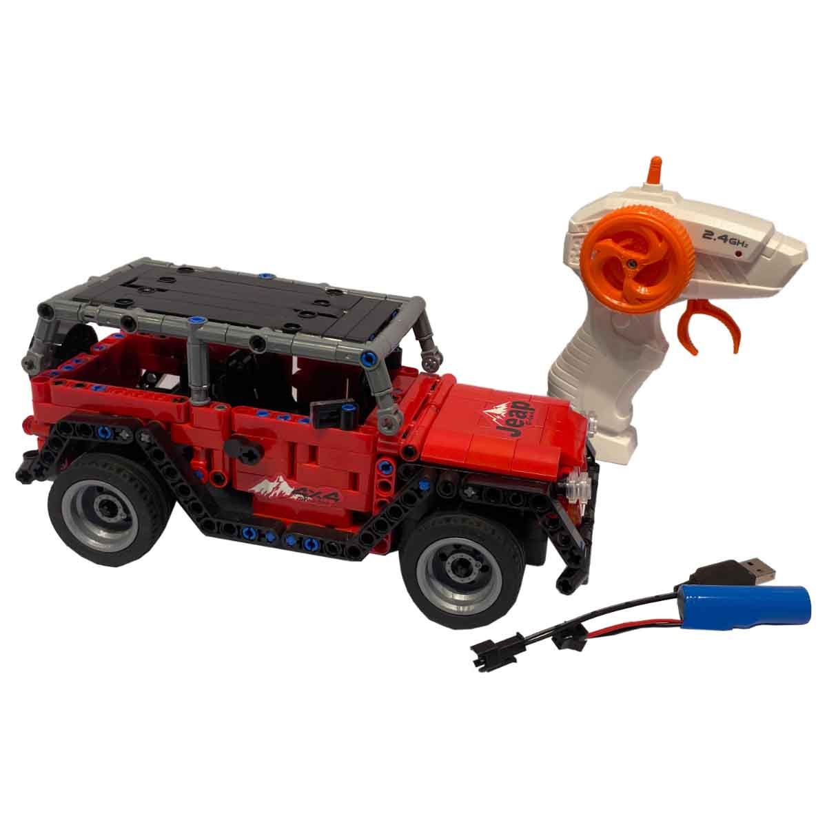 بنغاو سيارة مكعبات بناء بالتحكم 2.4G مقياس 1:16 (448 قطعة) للجنسين، عمر 5-7 سنوات