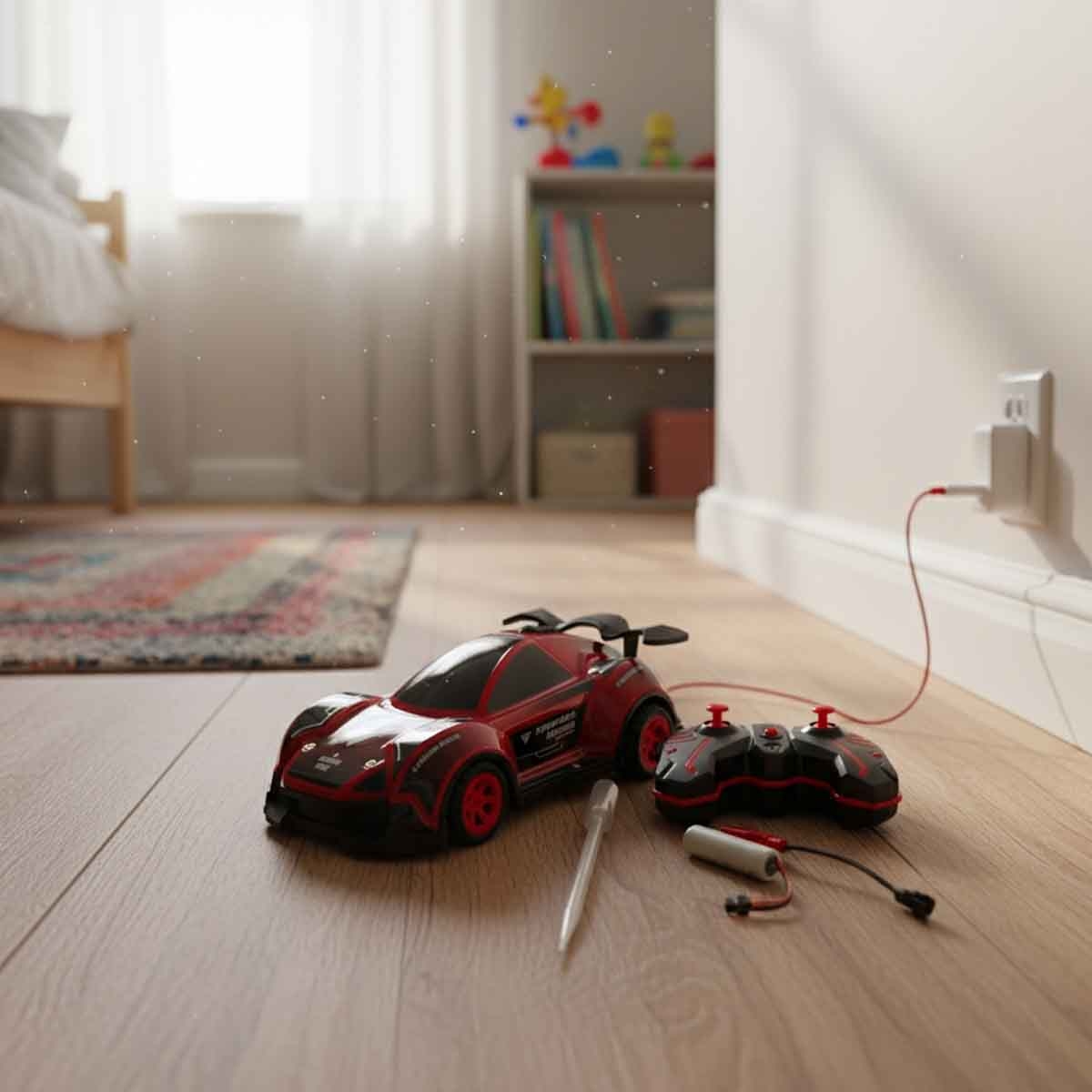 336 تويز سيارة سباق بإضاءة ورشاش 2.4 جيجا بالتحكم عن بعد متنوعة للأولاد، من عمر 5 إلى 7 سنوات