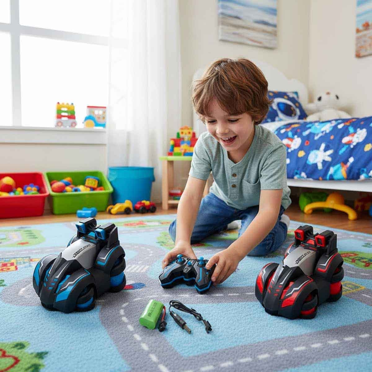 336 تويز سيارة درفت توربينية منوعة بتحكم عن بعد للجنسين، من عمر 5-7 سنوات