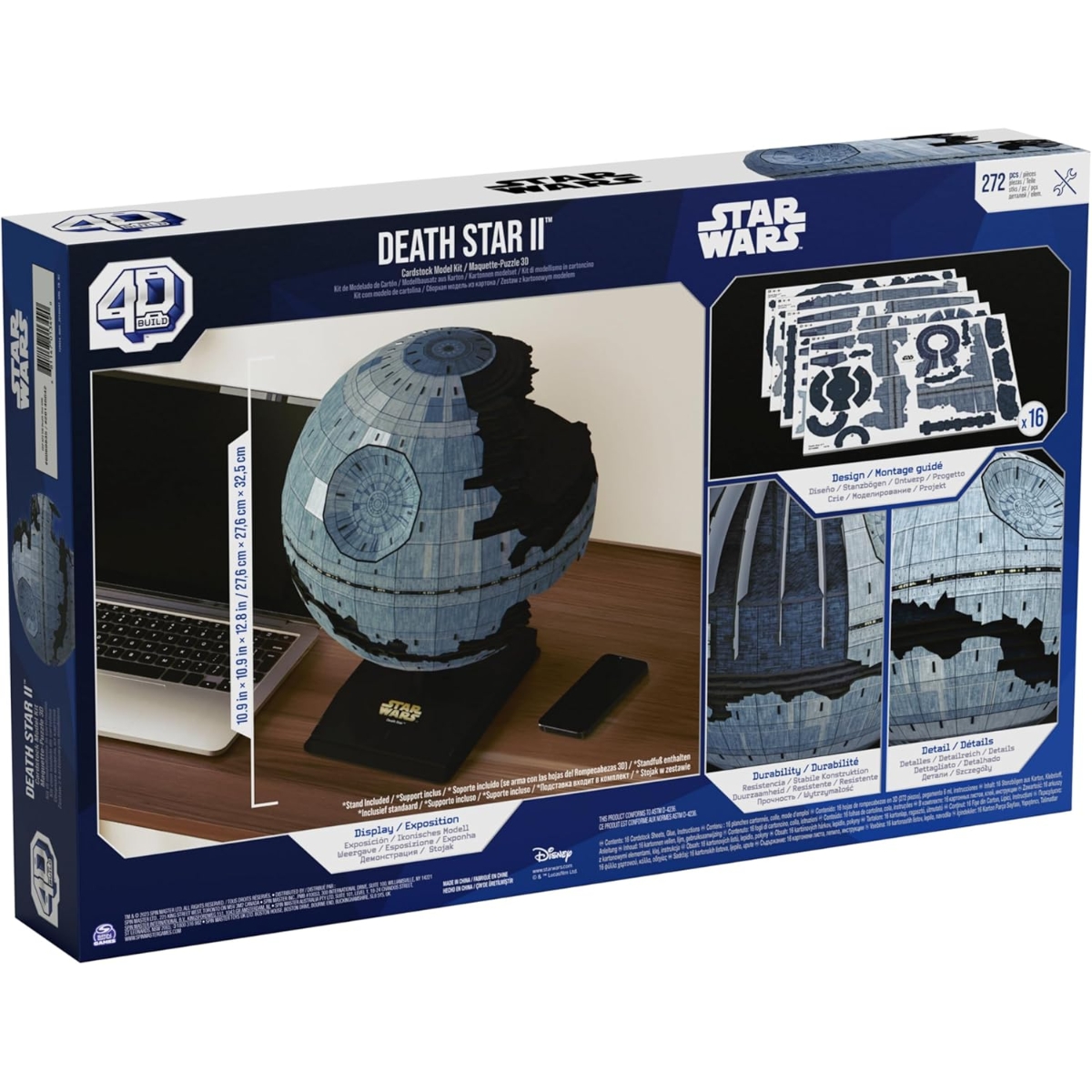 فور دي بيلد مجموعة نموذج لغز دياث ستار 2 ستار وورز فخم من كاردستوك للجنسين، 13 سنة فما فوق