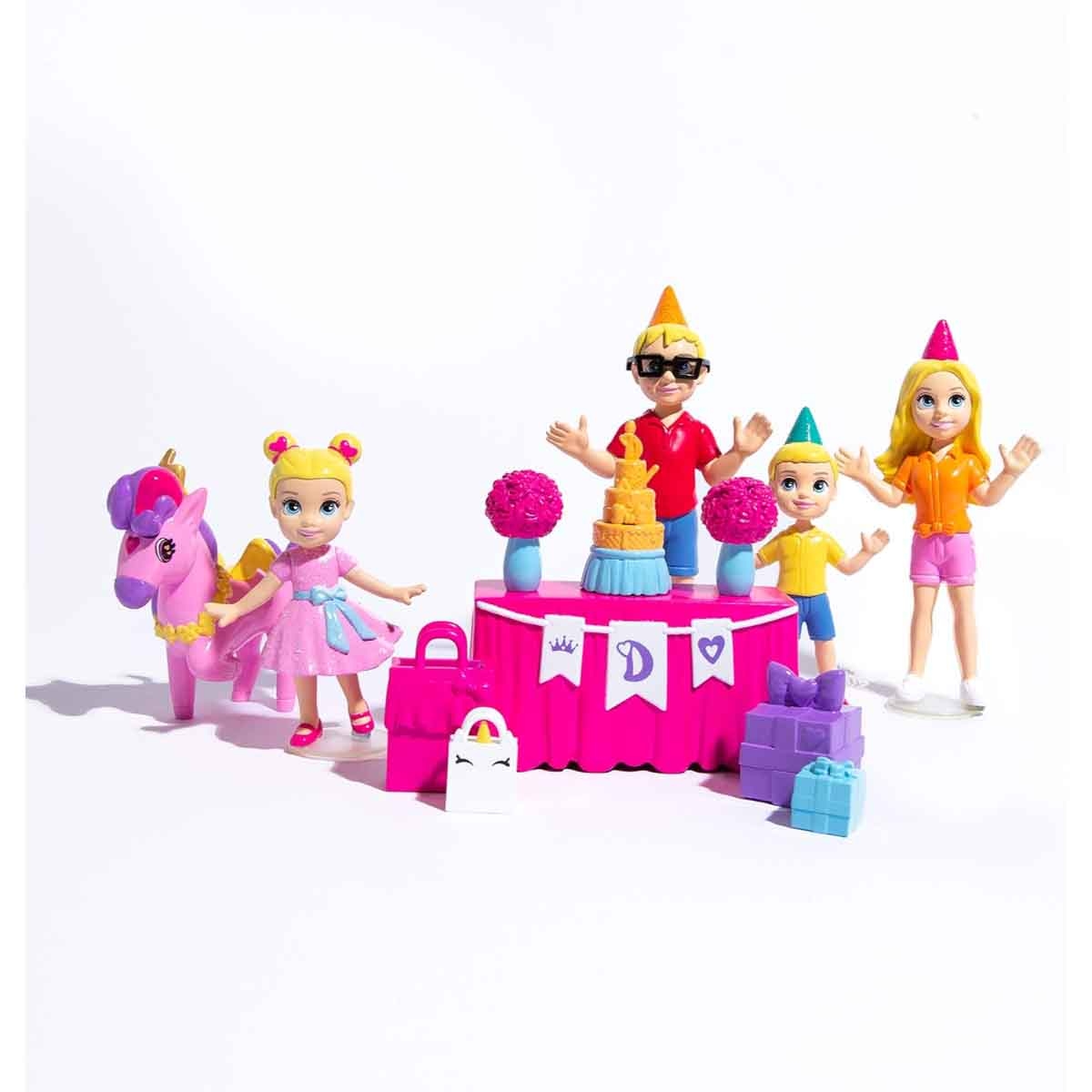 لوڤ ديانا مجموعة تماثيل حفلة عيد ميلاد الأميرة بحجم 2.5 إنش للبنات، 3-4 سنوات