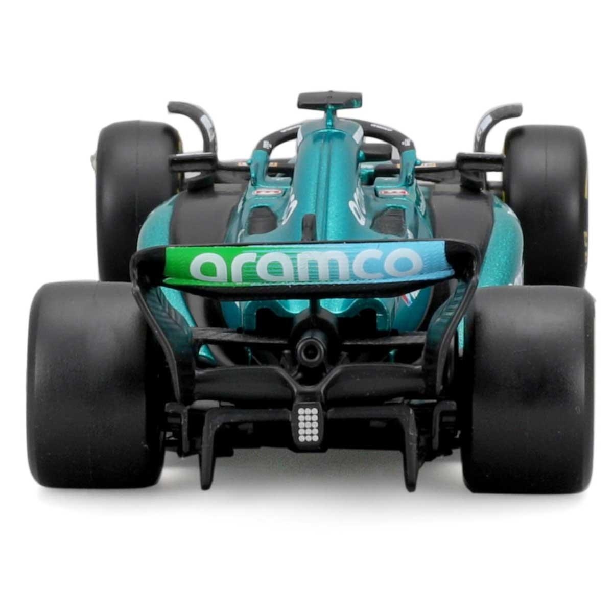 بوراغو سيارة أستون مارتن AMR23 موديل معدن مصبوب بمقياس 1:43 للأولاد، 3-4 سنوات