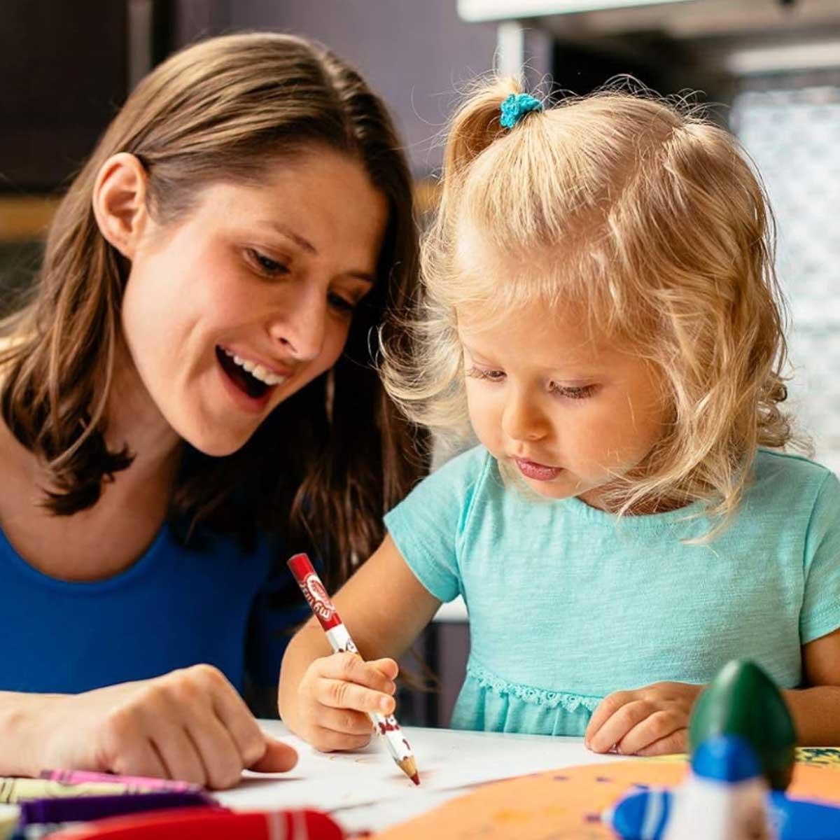 كرايولا مجموعة أقلام رصاص جامبو مزخرفة من 8 قطع للأطفال الصغار، 0-2 سنوات