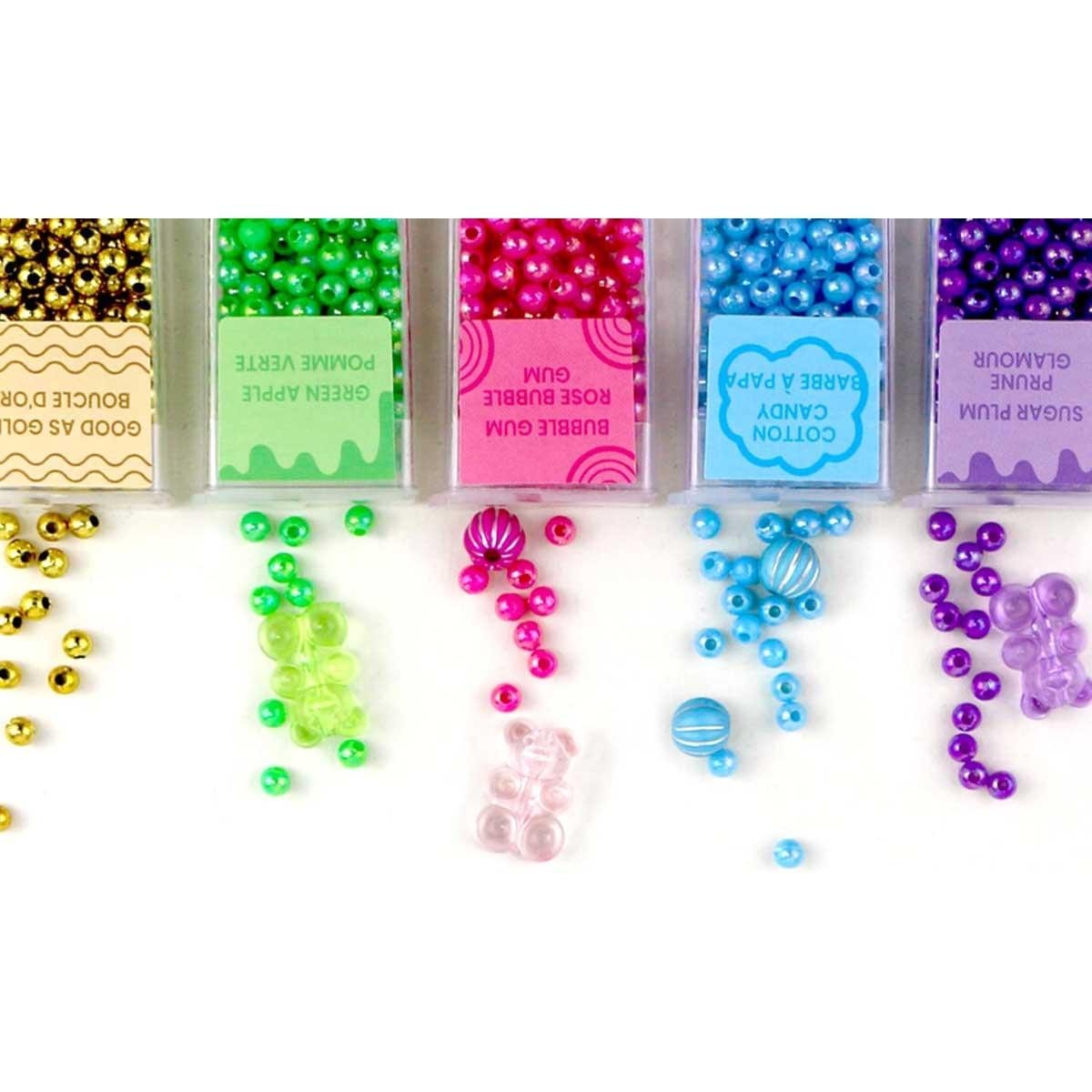 كرايولا كرييشنز مجموعة مختبر الخرز بغطاء قابل للطي للبنات، 8-10 سنوات