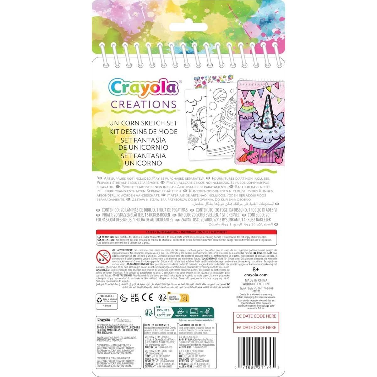 كرايولا كرييشنز مجموعة رسم يونيكورن للبنات، 8-10 سنوات