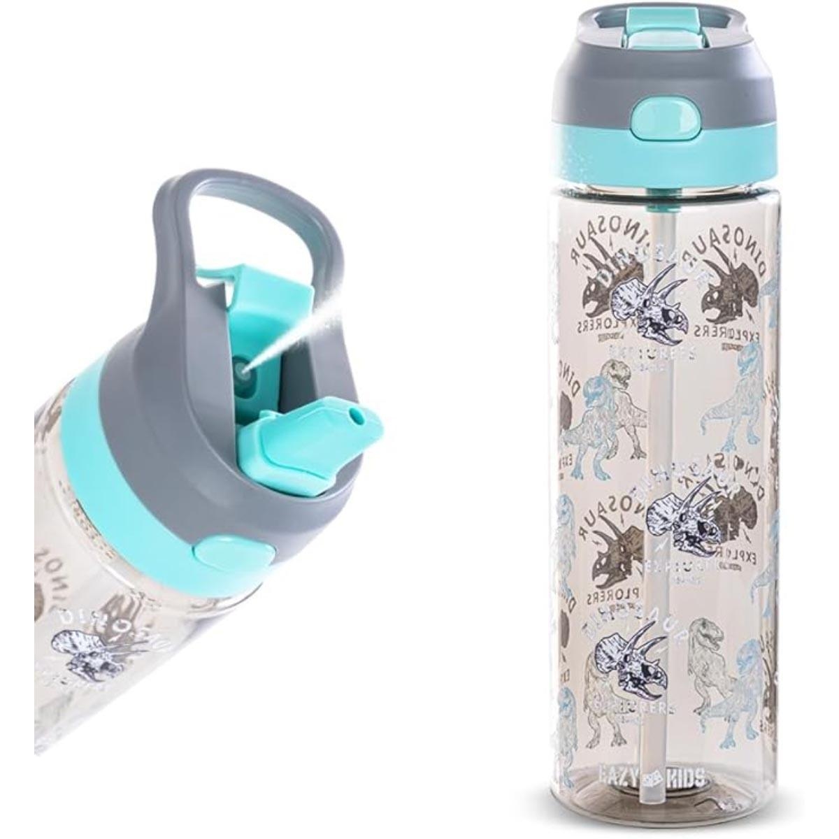 مجموعة حقيبة ظهر بعجلات على شكل ديناصور تي-ريكس من إيزي كيدز مقاس 18 بوصة مع زجاجة ماء وحقيبة غداء ومقلمة