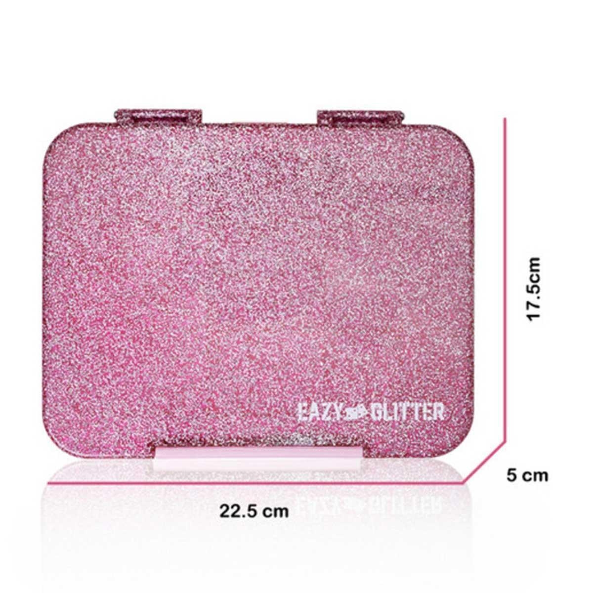 مجموعة حقائب مدرسية من إيزي كيدز مكونة من 4 قطع، لون وردي لامع، بتصميم "قوة الفتاة".